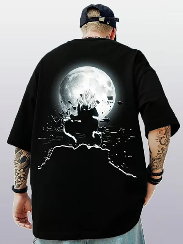 Men's Fashionable Dragon Ball T-shirt Black
