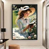 (Multi-Style) Rose Woman-11CT Stamped Cross Stitch 40*55/40*60cm