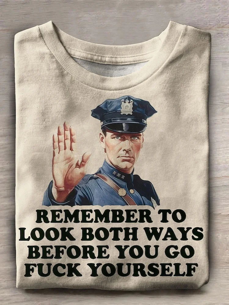 Teecade Teecade Go Fuck Yourself Print T-shirt
