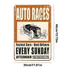 Auto Races - Metal Tin Signs(8*12Inch/12*16Inch) - Garage