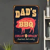 Dad's BBQ - Vintage Metal Signs - 20*30cm/30*40cm - Warning