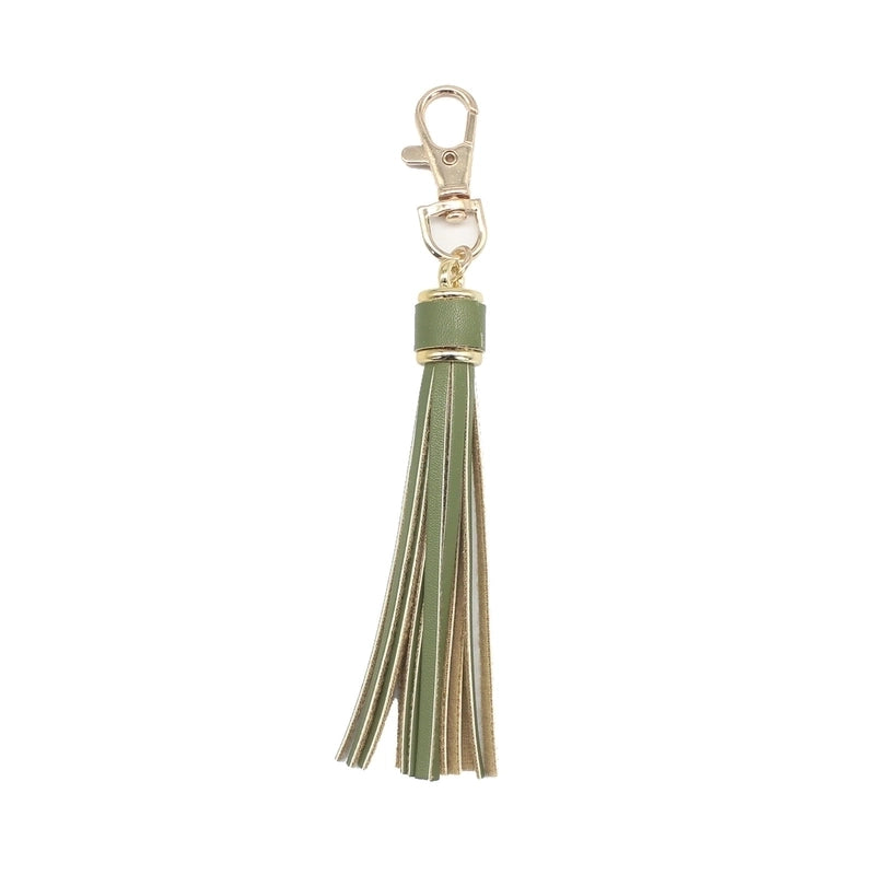 Retro Tassel Pu Leather Alloy Unisex Bag Pendant Keychain