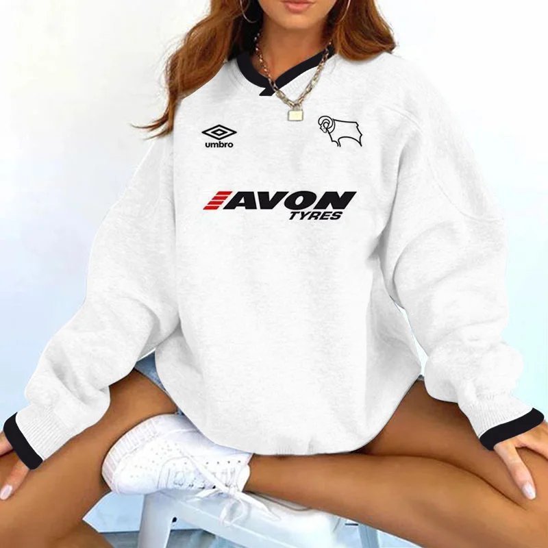 Women's Support DC Football Print Sweatshirt