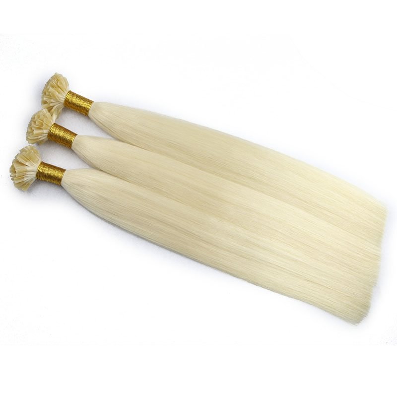 Pre-Bonded U Tip Hair Extension #60 Lightest Blonde 100Gram Per Pack 