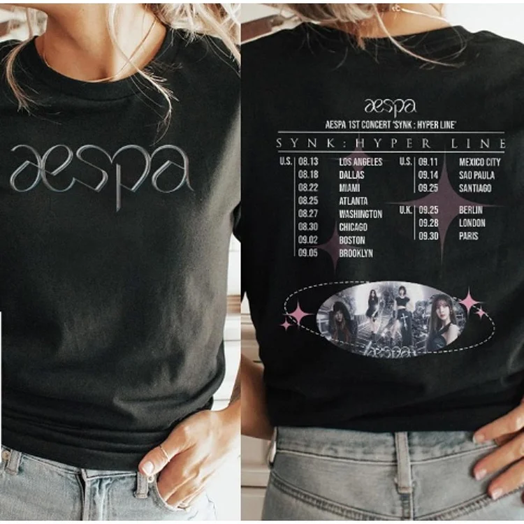 aespa 2023 'SYNK : HYPER LINE' LIVE TOUR City T-shirt