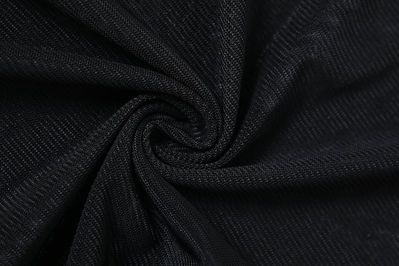 Mesh Stitching Long-Sleeved Shirt