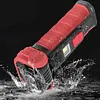 Rotating Work Light Rechargeable Flashlight Camping Torch for Work and Outdoor