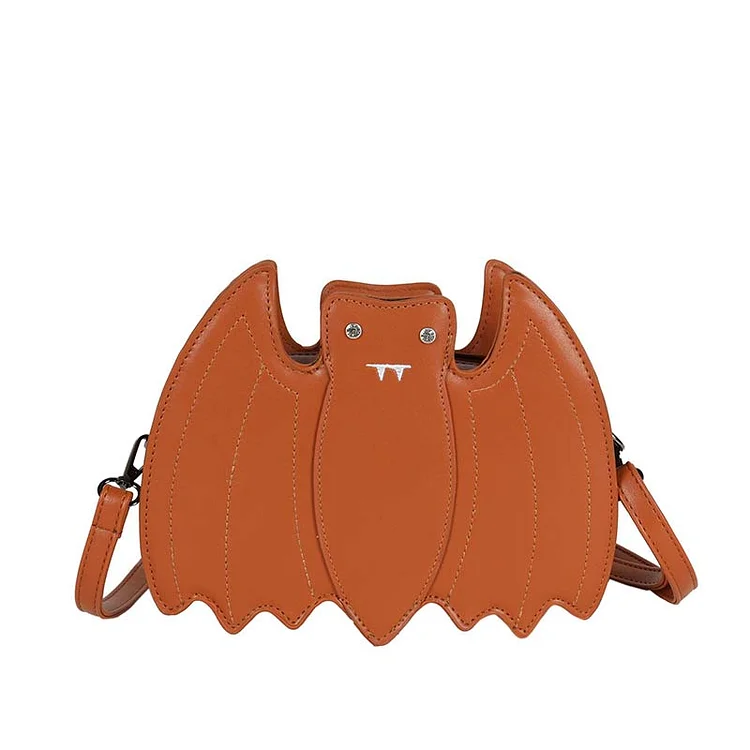 Pure Color Bat Irregular Textured Crossbody Bag - Modakawa Modakawa