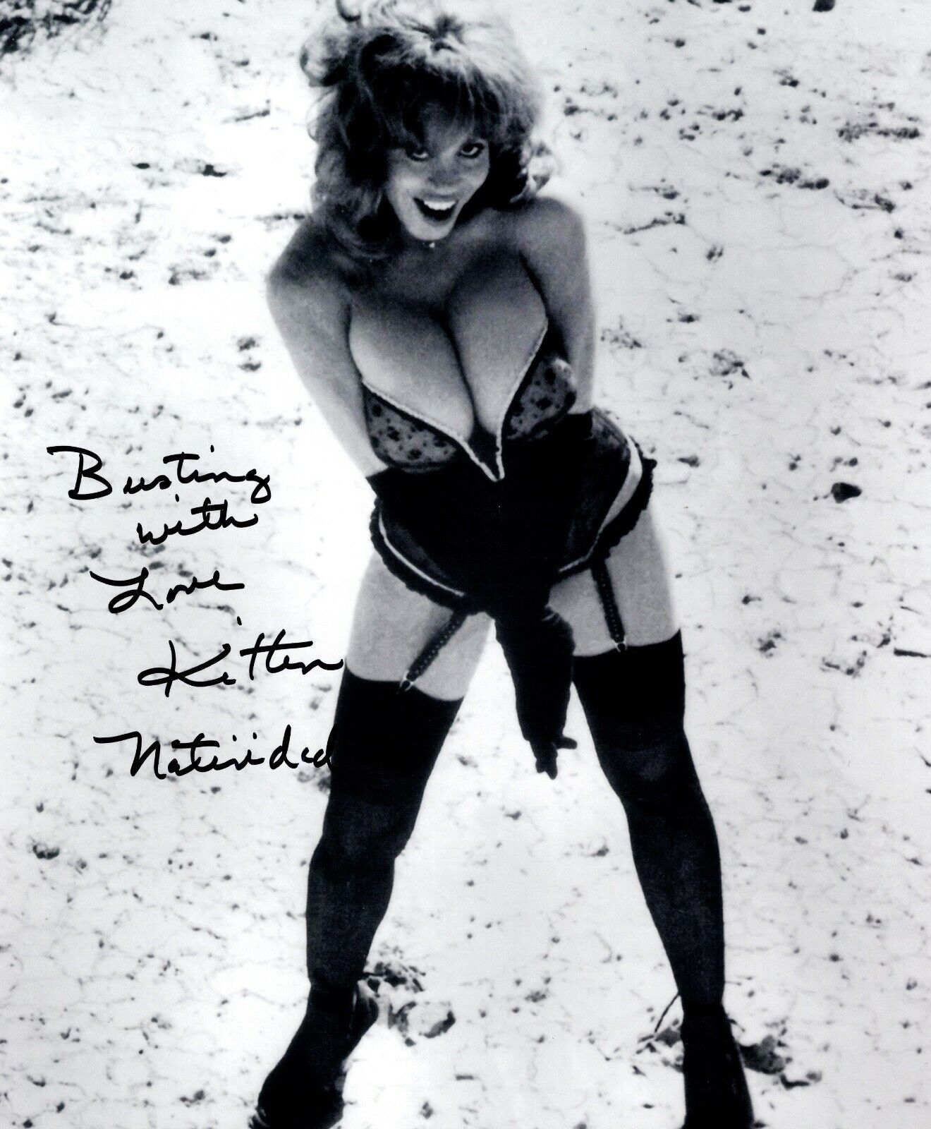 SEXY AUTOGRAPHED 8X10 SIGNED BY SEX KITTEN, KITTEN NATIVIDAD UACC COA