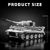 1/28 12GO building block 97012 German World War II Tiger tank assembled model