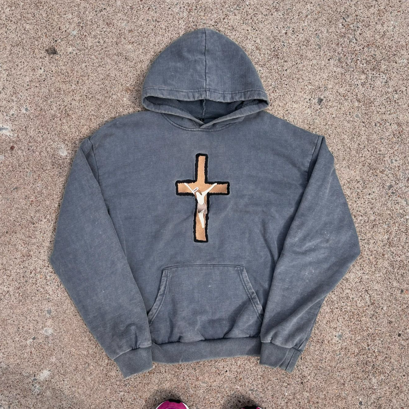 Jesus patch hoodie
