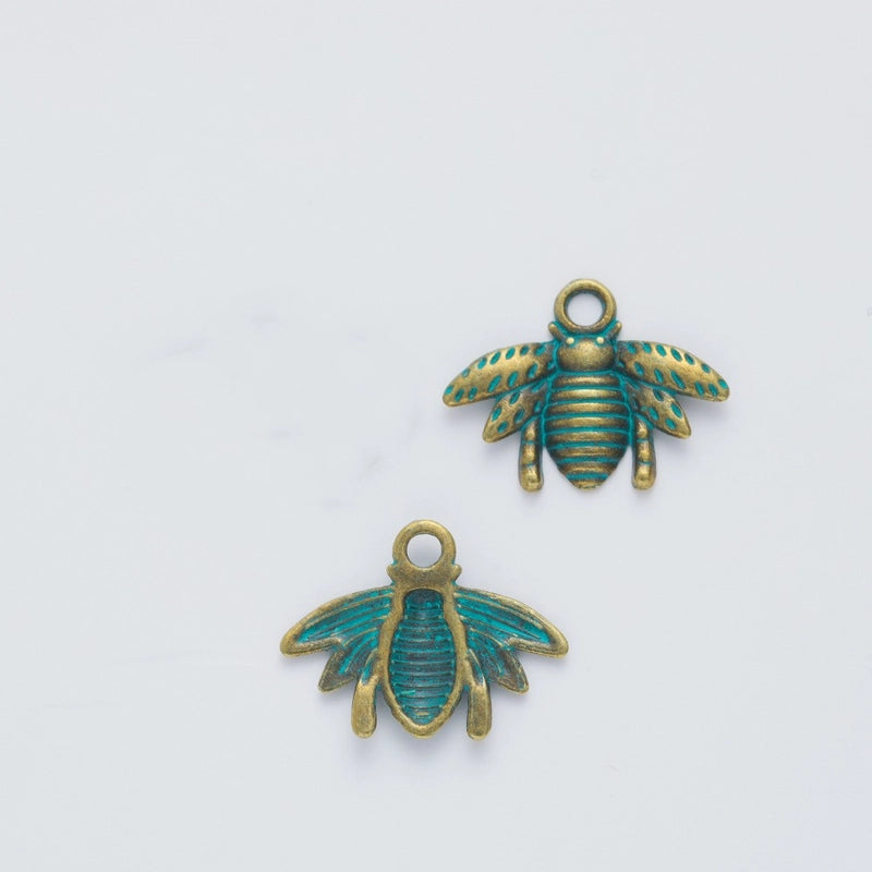 100 Pieces 300 Pieces 16*20mm Alloy Bee Pendant