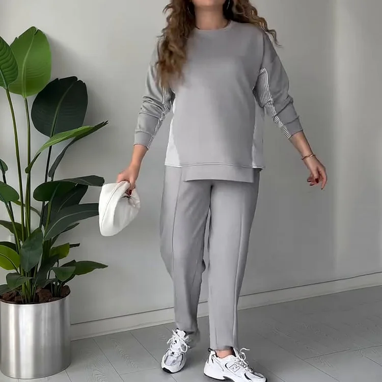 ✨ Women's 2-Piece Color Block Lounge Set
