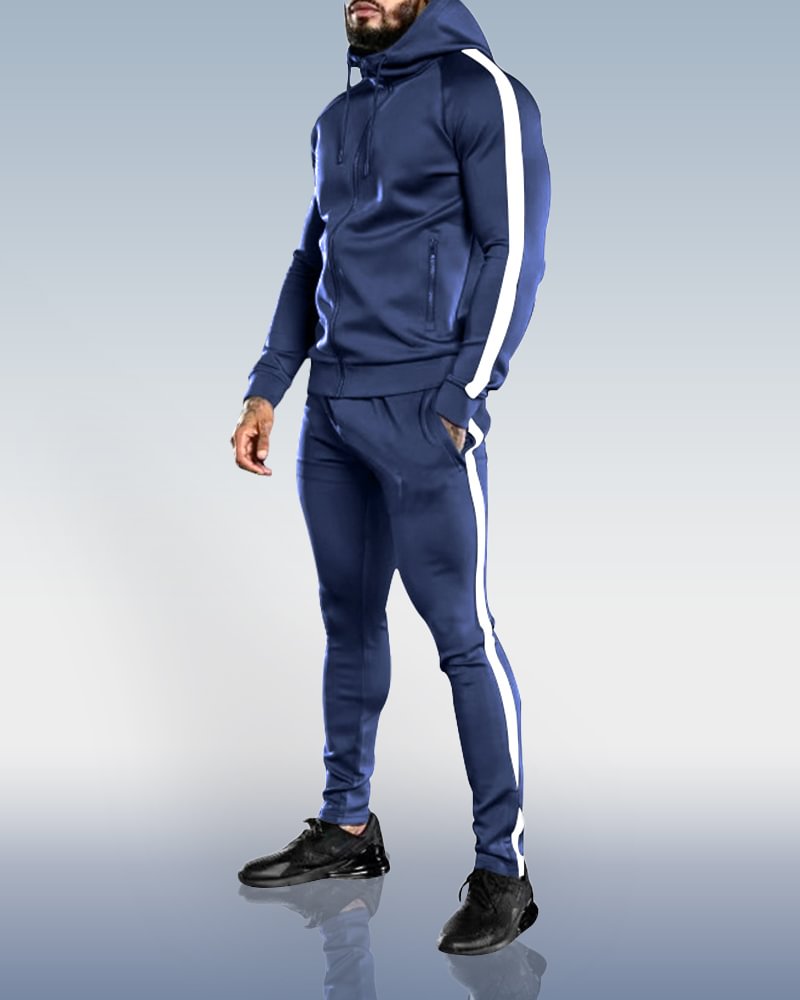 Men's Sapphire Running Fitness Set Sports Two Piece