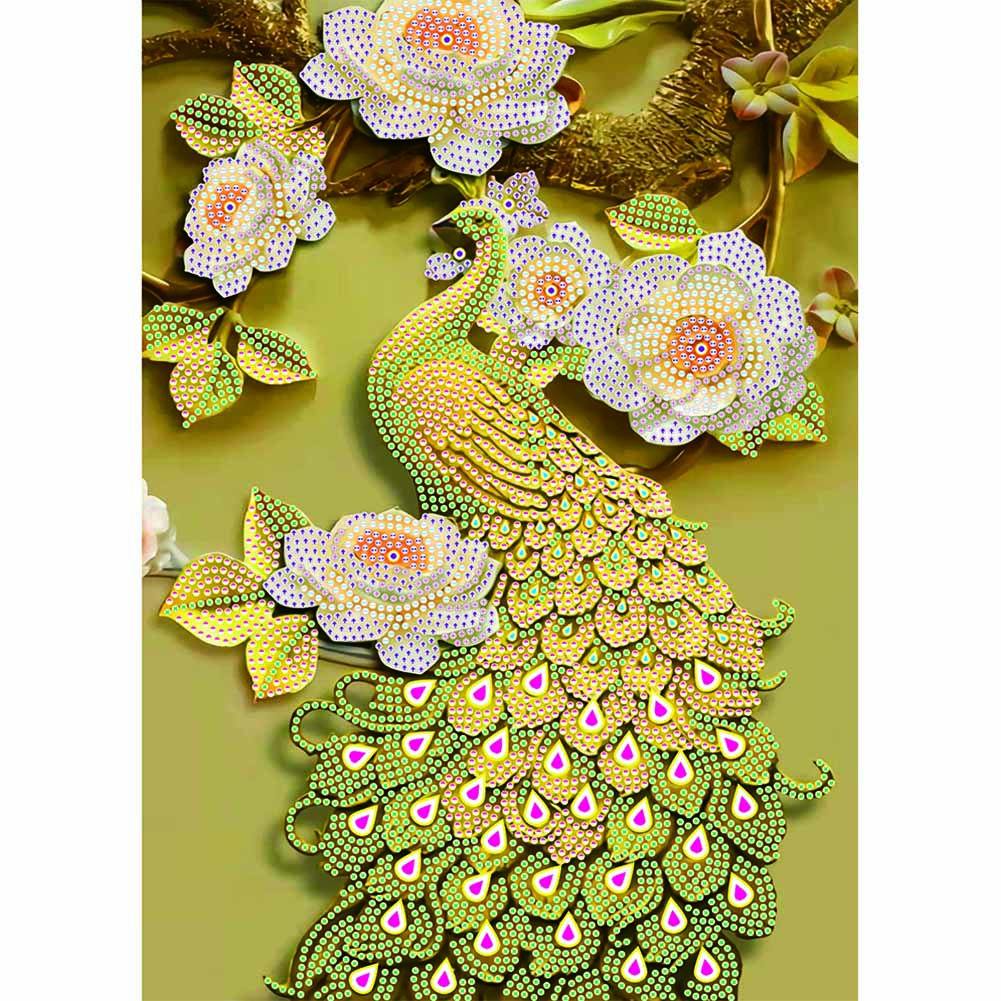 

Peafowl-Special-Shaped Drill Diamond Painting-30x40CM, 501 Original
