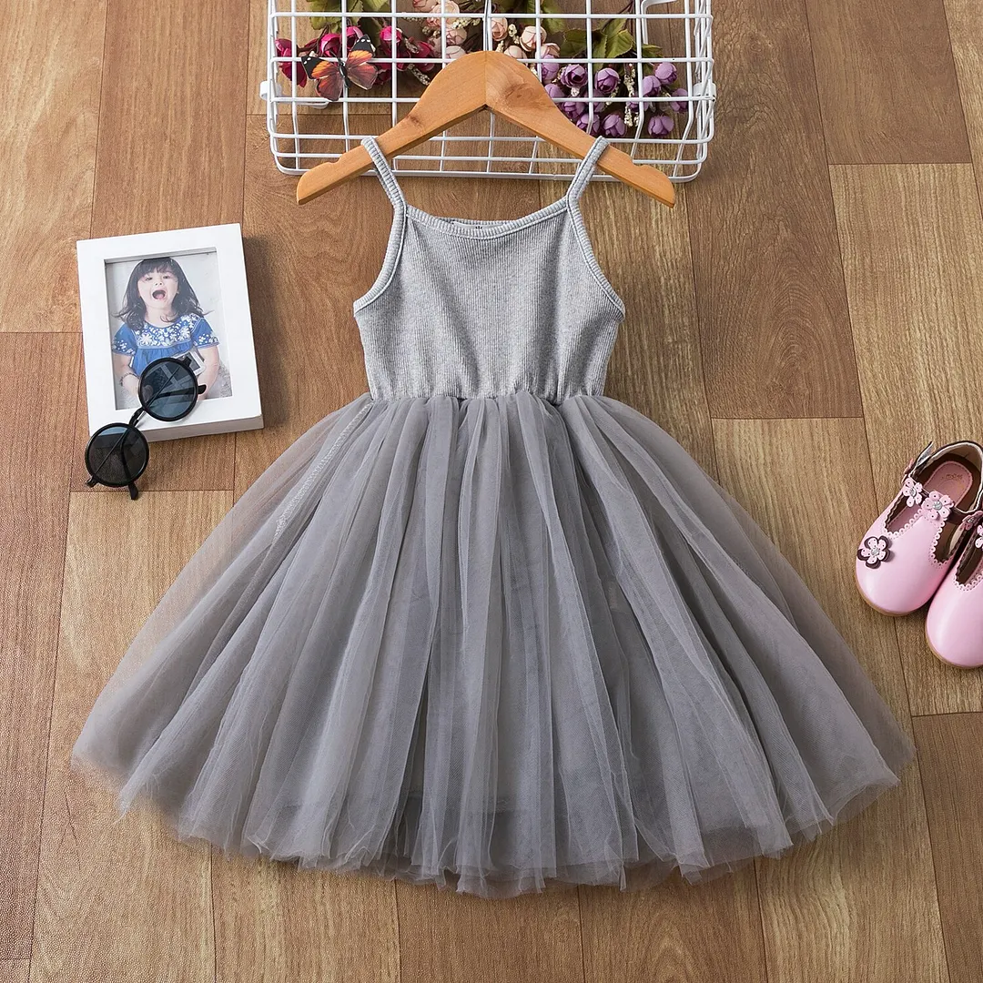 Summer Girl Vest Dress Tutu Children Clothes for Kids Girl Clothing 3 4 5 6 7 8 Years Princess Party Girls Dresses Vestidos