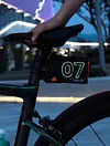 TUJIYD Bicycle Taillight Digital Brand Road Mountain Bike Night Riding Safety Warning Light Cycling Equipment Number Plate