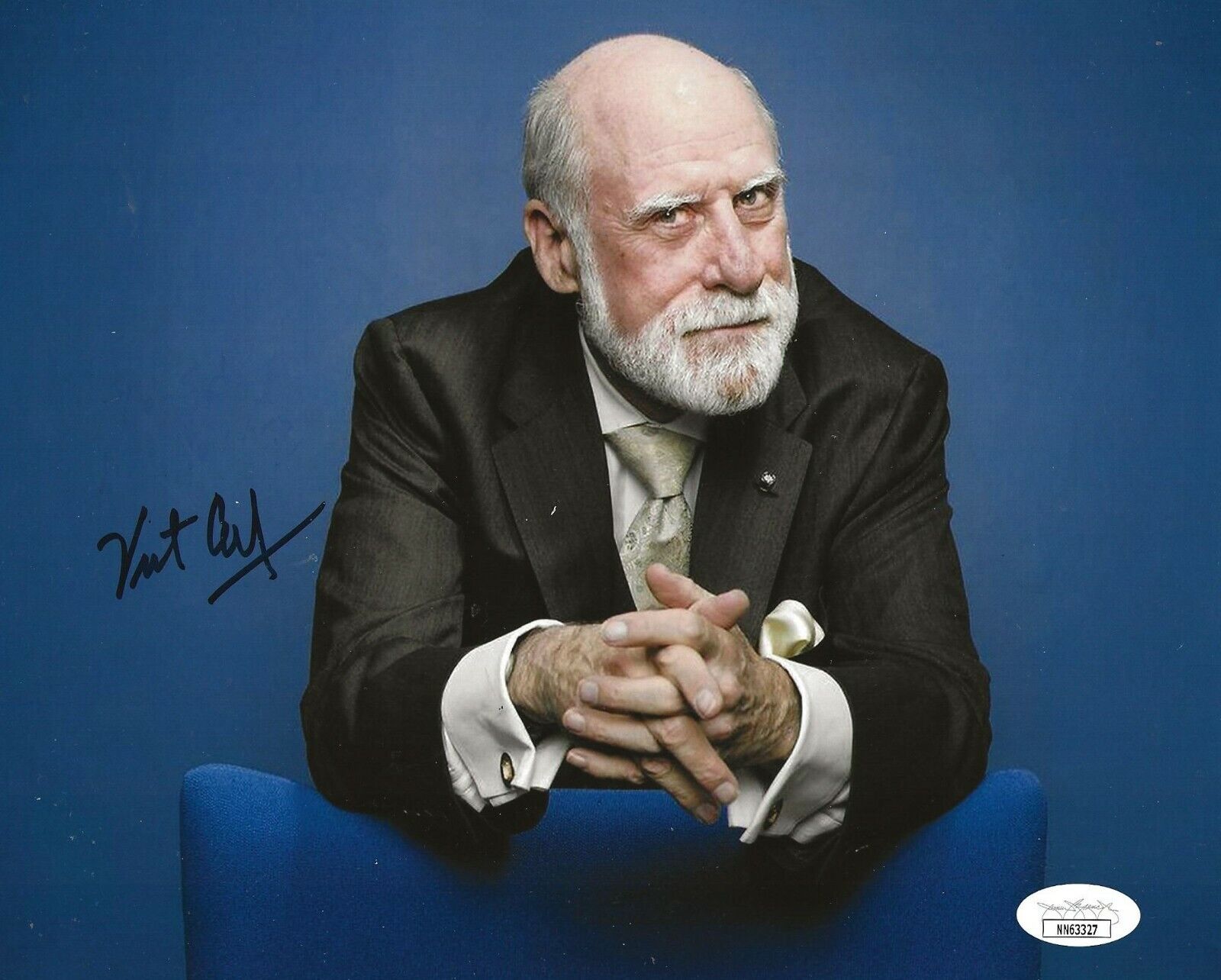 Vint Cerf signed 8x10 Photo Poster painting Creator of the Internet autographed 3 JSA Certified