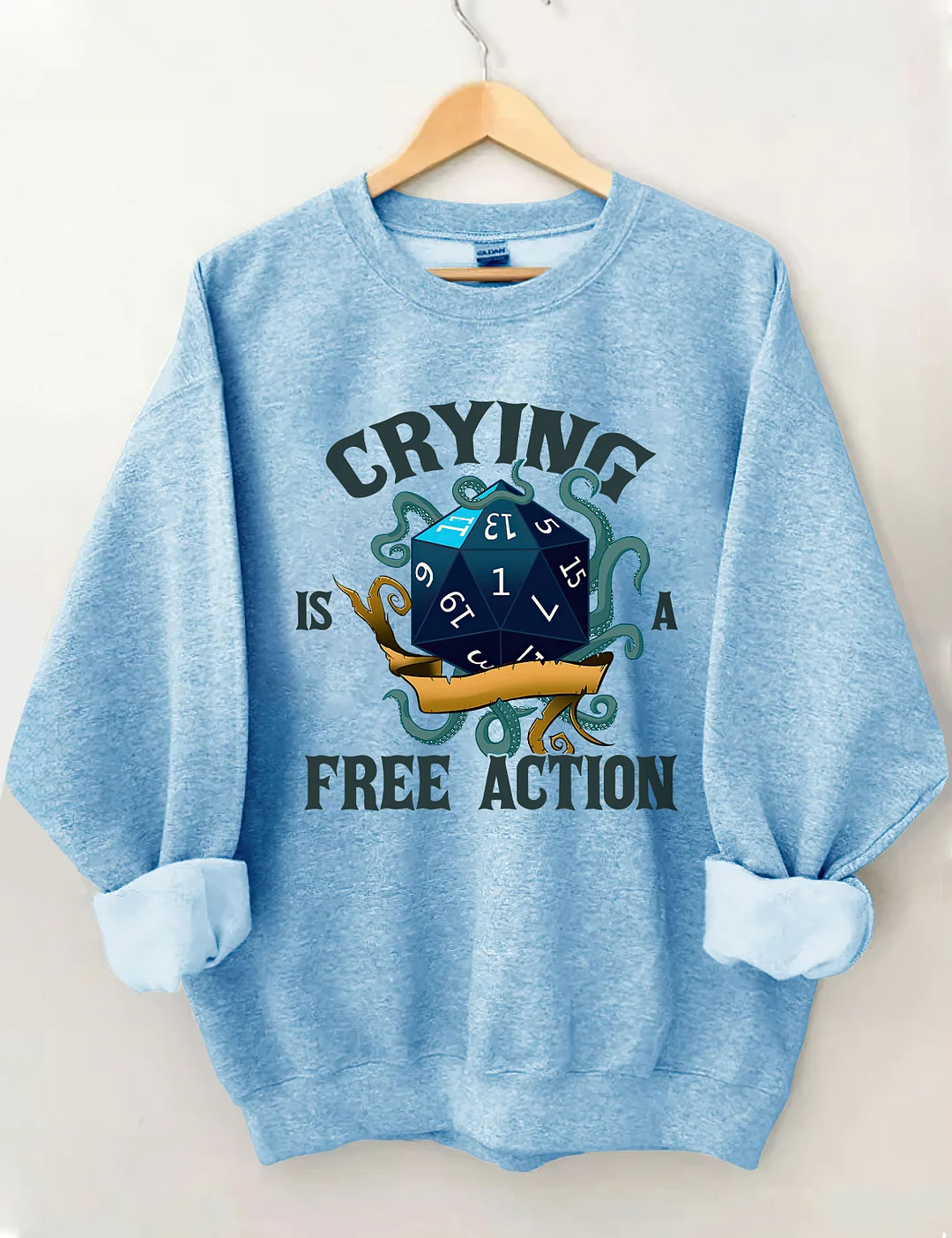 Crying Is A Free Action Sweatshirt