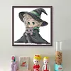 Witch And Cat-14CT Stamped Cross Stitch 29*29cm/11.42*11.42in tapestrymarket