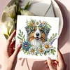 uk.everydayedeals 6Pcs DIY Diamond Painting Greeting Card - Flower Dog