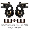 AMK TRX4 Brass Counterweight Black Coating Portal Axle Housing for 1/10 RC Crawler TRX6 TRX4 Upgrade Parts (6 in 1 Set)