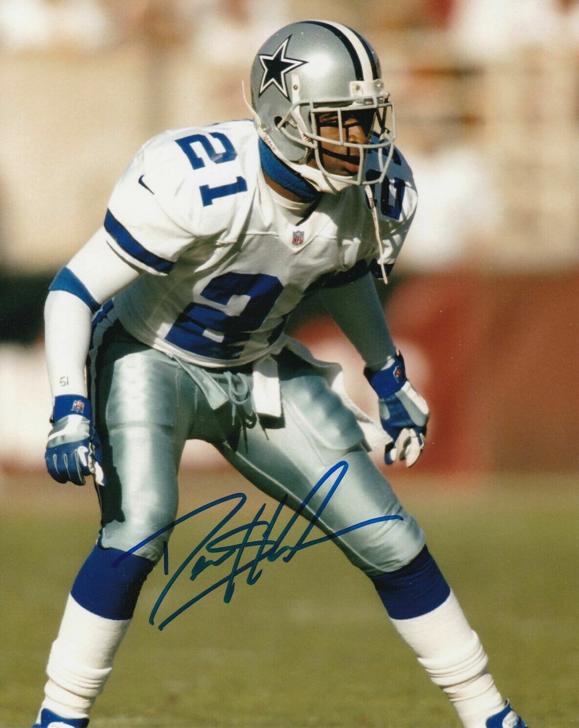 Deion Sanders Autographed Signed 8x10 Photo Poster painting ( HOF Cowboys ) REPRINT