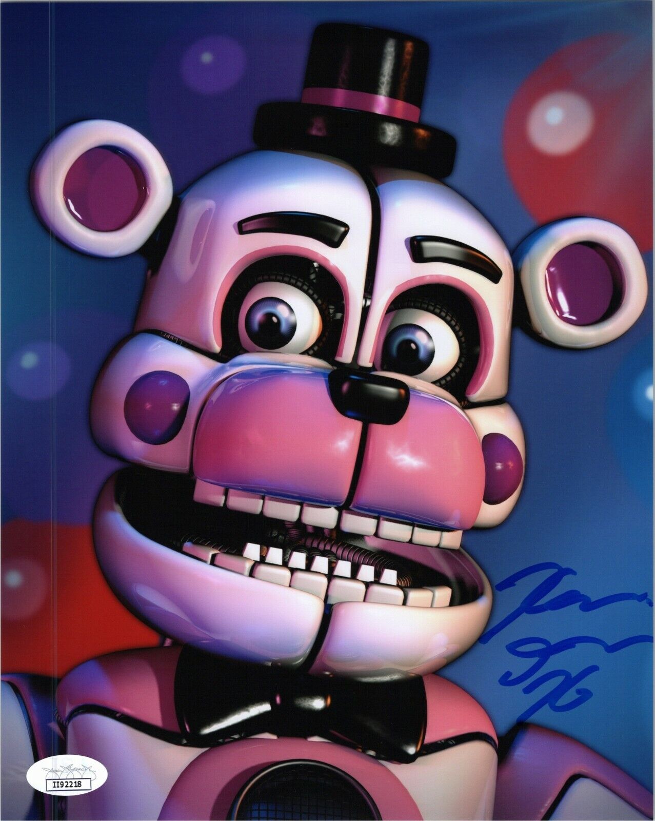 KELLEN GOFF Authentic Hand-Signed FUNTIME FREDDY Five Nights