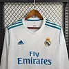 2017/2018 Retro Long Sleeve Real Madrid Home Football Shirt 1:1 Thai Quality