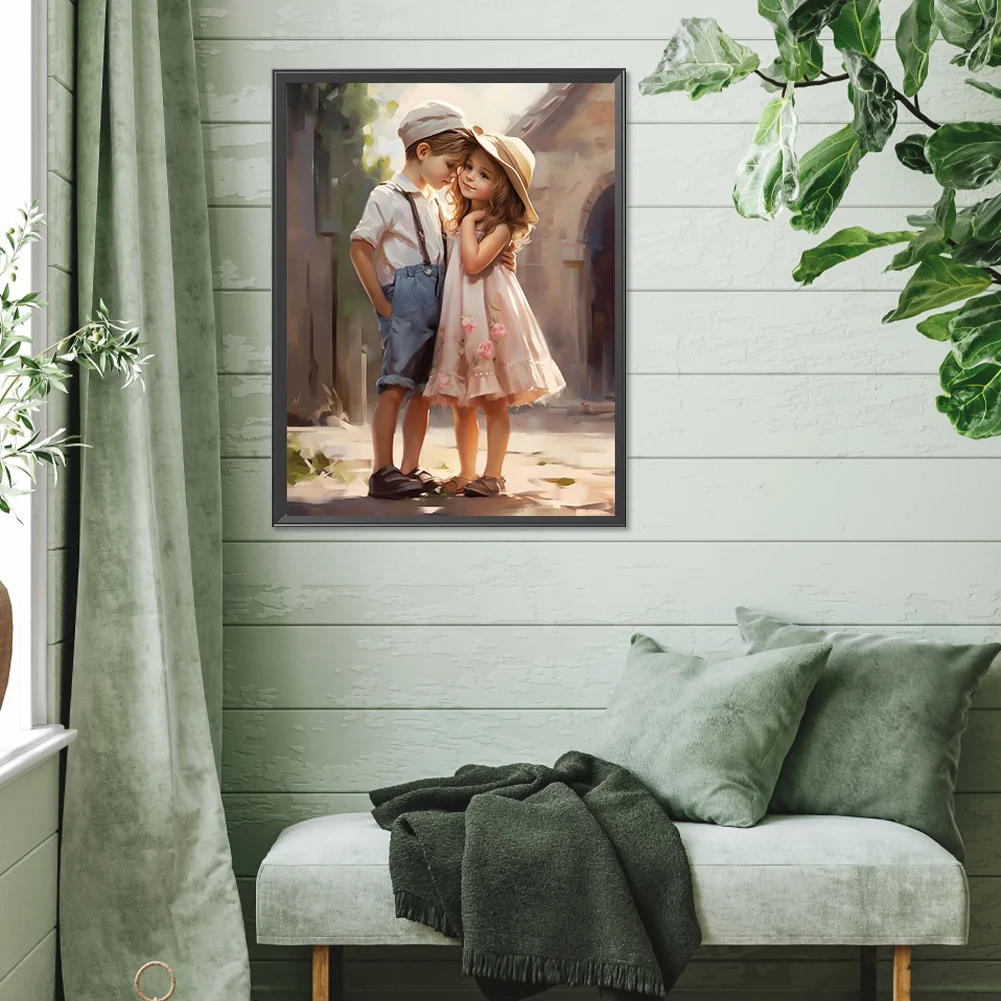 Diamond Painting - Full Square Drill - Valentines Day Couple(Canvas|35*45cm)