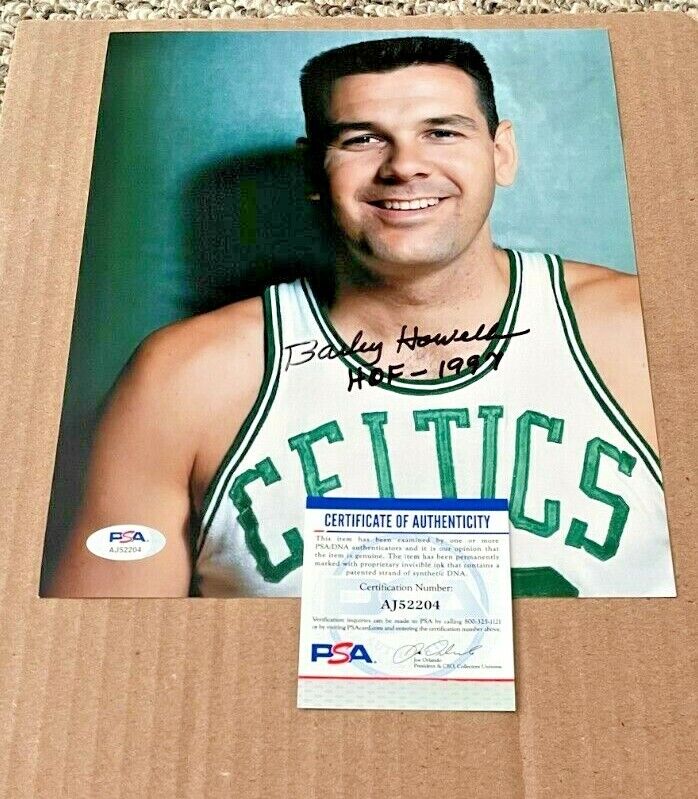 BAILEY HOWELL SIGNED BOSTON CELTICS 8X10 Photo Poster painting W/HOF97 PSA/DNA #2