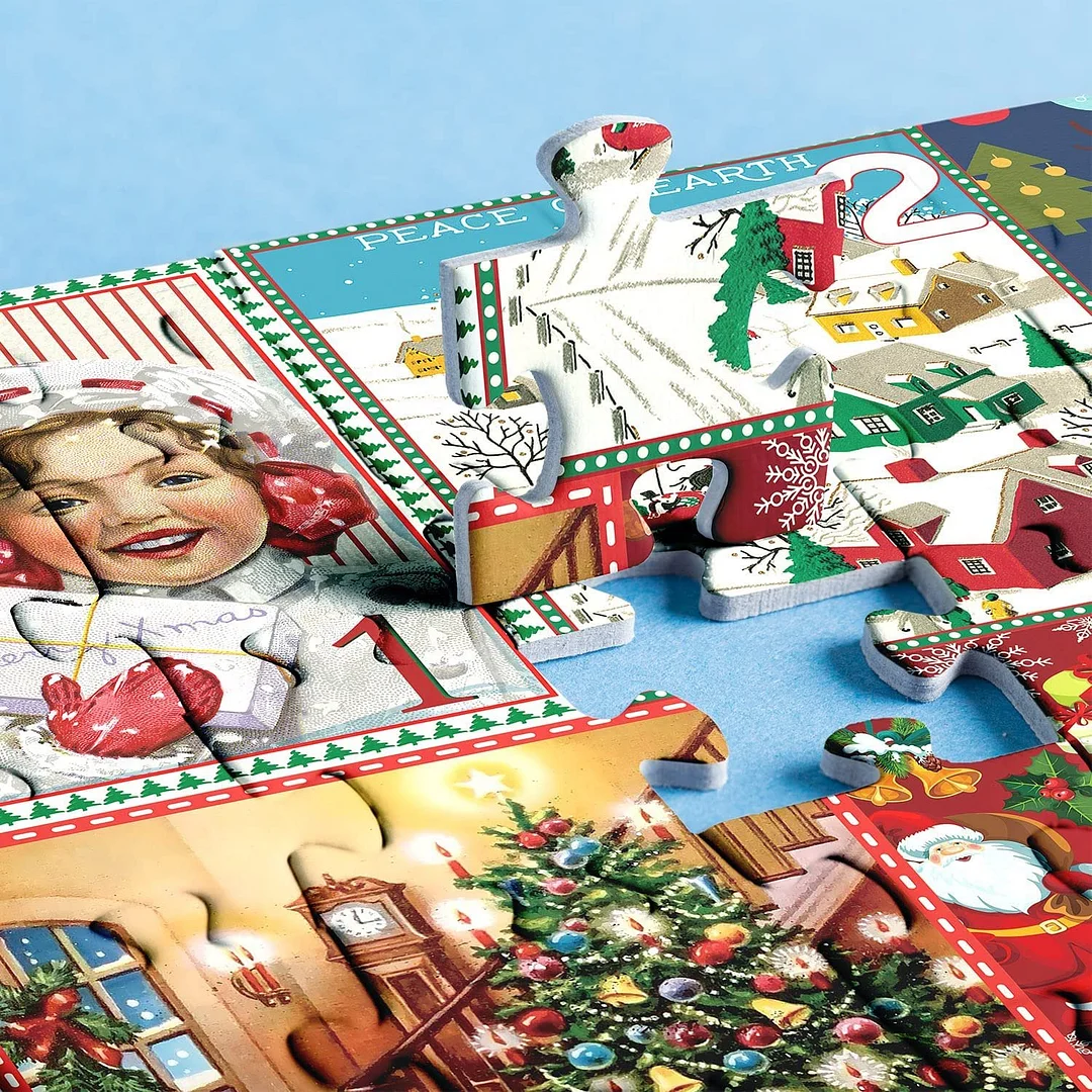 🎄Christmas Advent Calendar Jigsaw Puzzle 1000pcs🧩🎁