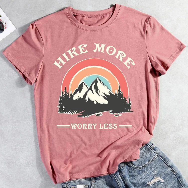 PSL Hike more worry less Hiking Tees -011973