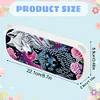 (US Local)Wolf Pattern DIY Diamond Pencil Case Pens Brushes Accessories Travel Pencil Box