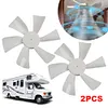 2Pack 6 Inch White Replacement Vent Fan Blades for Bathroom Roof Vent Range Hood
