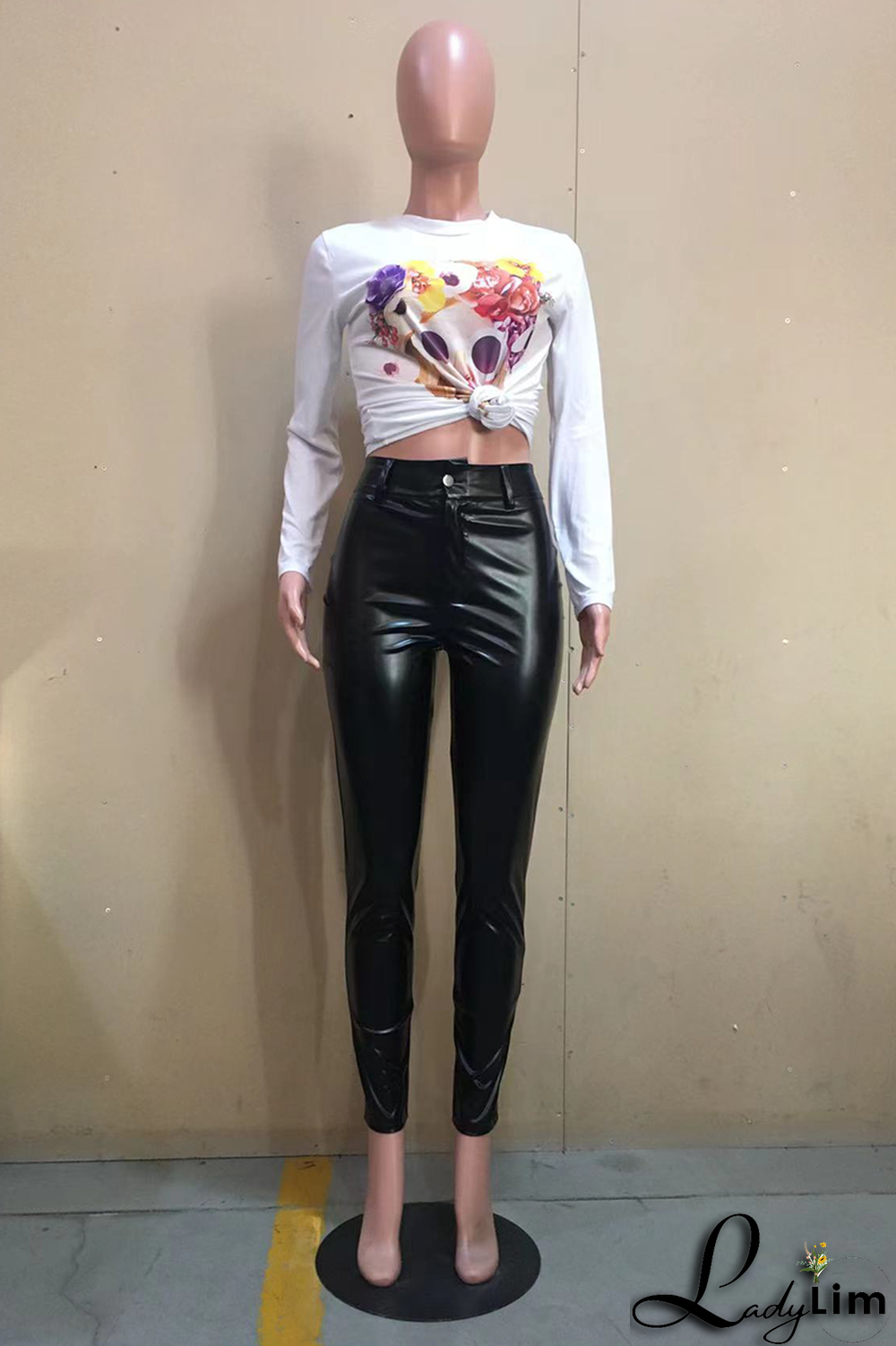 Burgundy Sexy Solid Split Joint Skinny High Waist Pencil Solid Color Bottoms