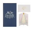 Arbre de no&euml;l 3D Pop-Up cartes de v&oelig;ux avec enveloppe