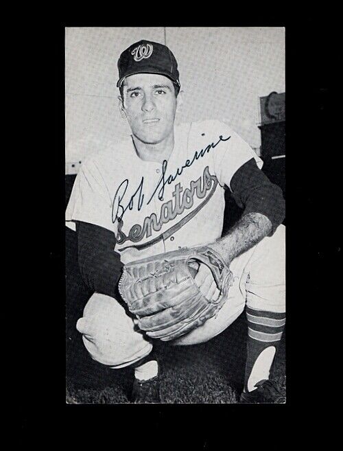 1966/67 BOB SAVERINE-WASHINGTON SENATORS AUTOGRAPHED PC SIZED Photo Poster painting