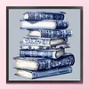 Blue Porcelain Books - 11CT Stamped Cross Stitch 40*40cm tapestrymarket