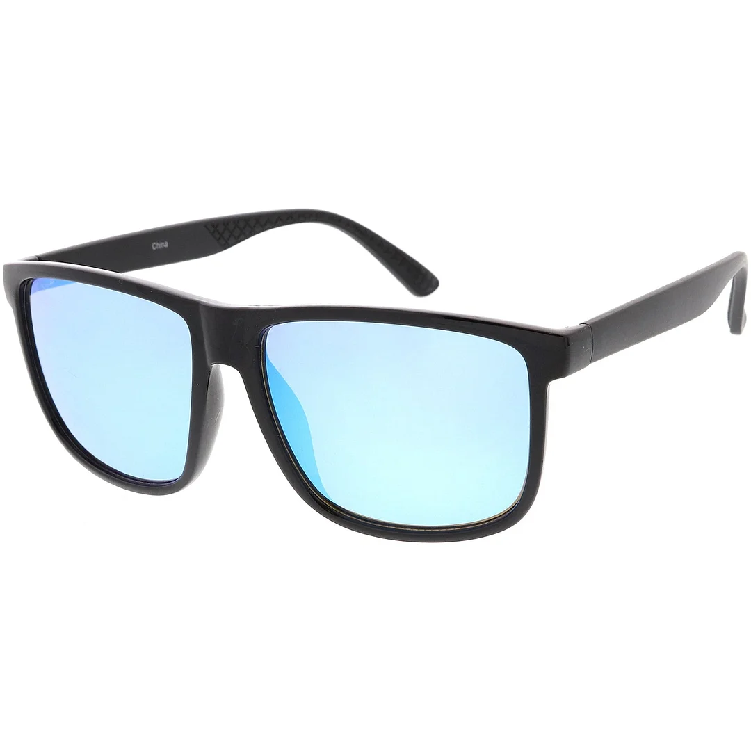 Oversize Horn Rimmed glasses Matte Arms Square Lens 58mm