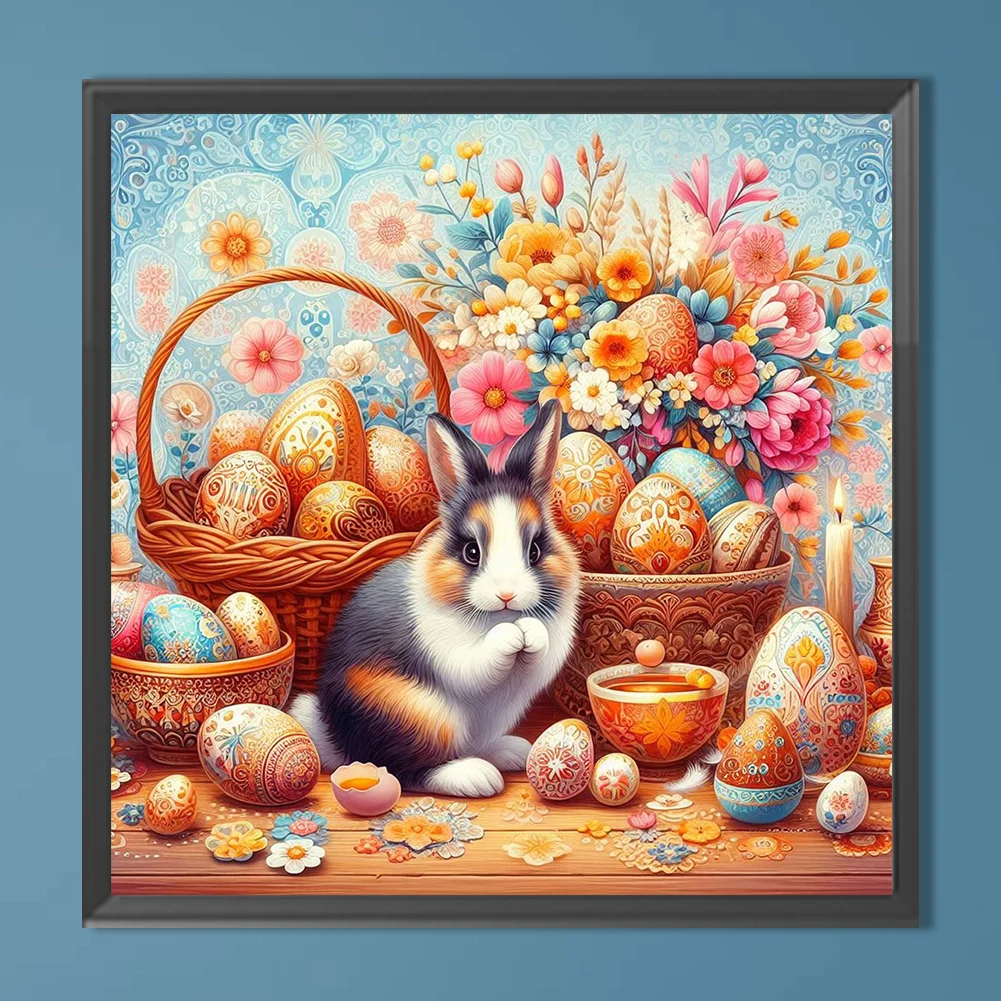 Full Round Diamond Painting 40*40cm - Rabbit
