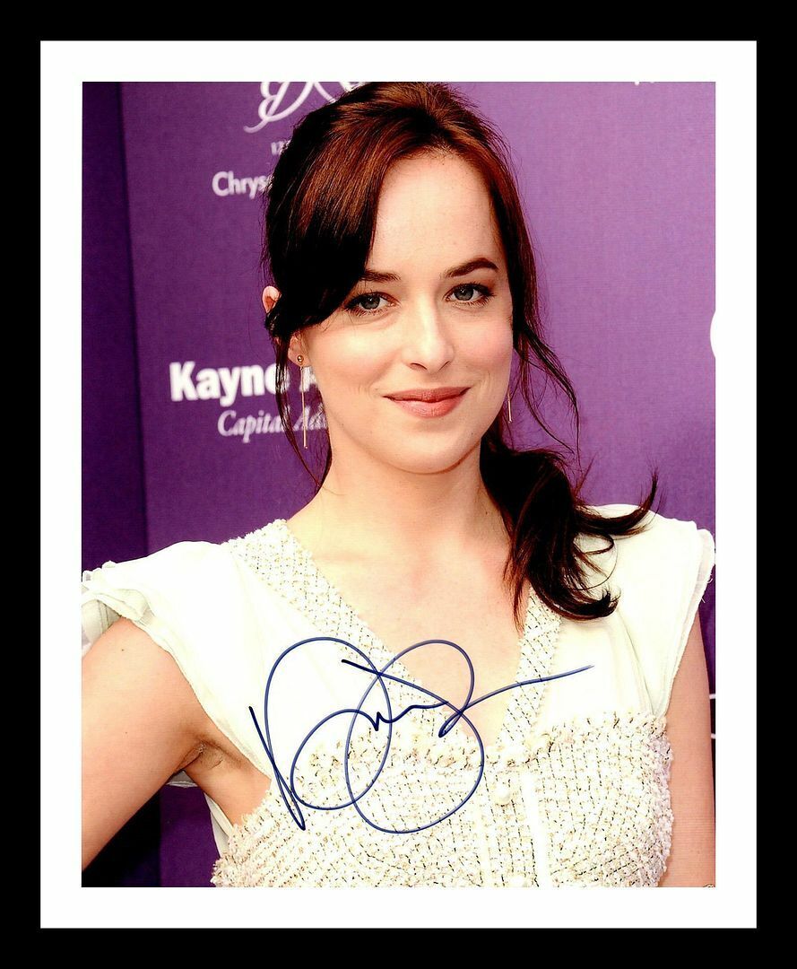 Dakota Johnson Autograph Signed & Framed Photo Poster painting 1