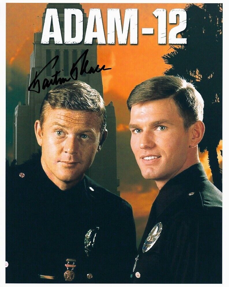 MARTIN MILNER signed ADAM-12 color 8x10 w/ coa COP PARTNERS & L.A. CITY HALL