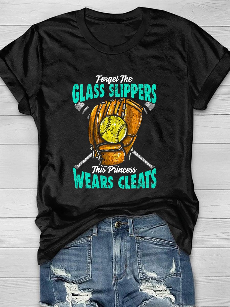 Forget Glass Slippers This Princess Wears Cleats Short Sleeve T-Shirt