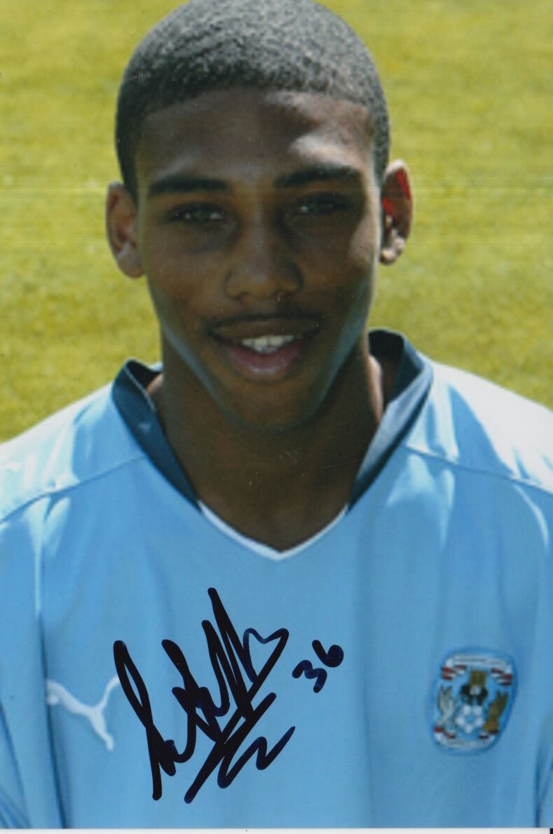 COVENTRY CITY HAND SIGNED SHAUN JEFFERS 6X4 Photo Poster painting.