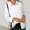 Chemise en jean &agrave; manches longues pour femme