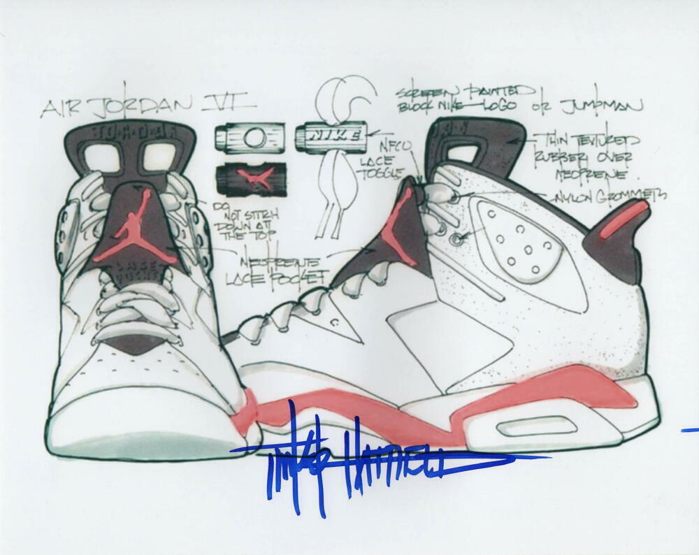 TINKER HATFIELD SIGNED AUTOGRAPH 8X10 Photo Poster painting - NIKE AIR JORDAN BLUEPRINT, RARE!