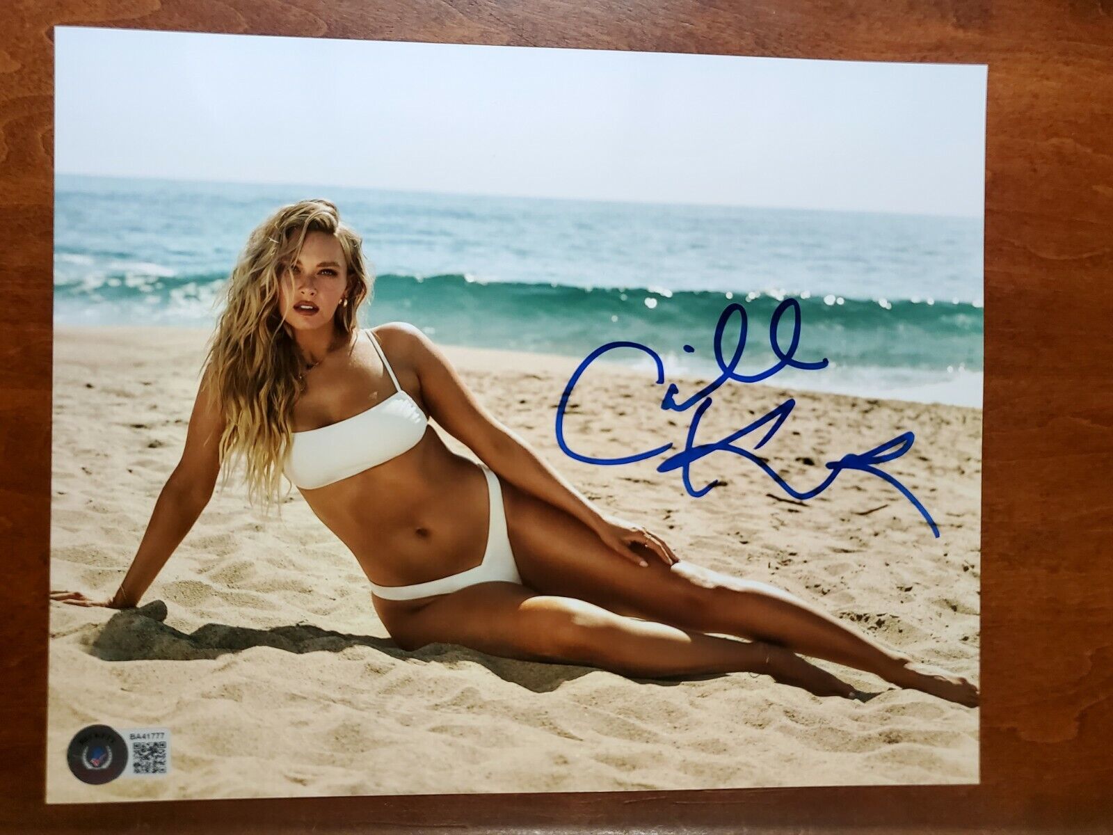 Camille Kostek Signed Beckett Certified 8x10 Photo Poster painting Sexy Gronk