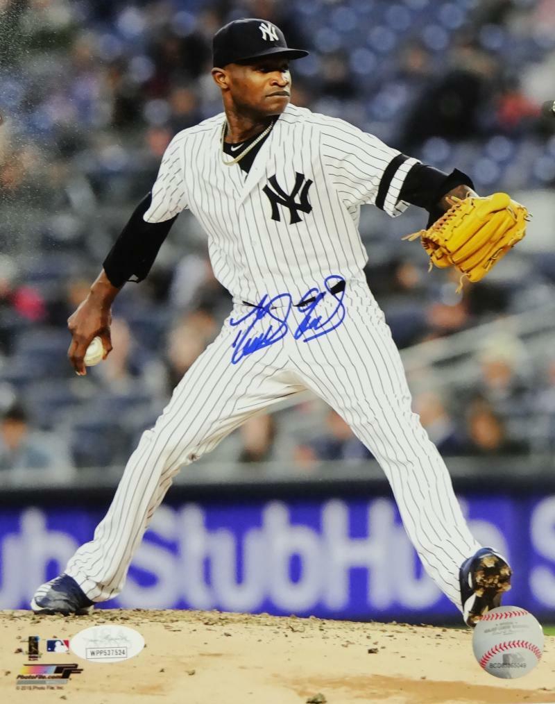 Domingo German Autographed New York Yankees 8x10 Photo Poster painting Pitching PF- JSA W Auth