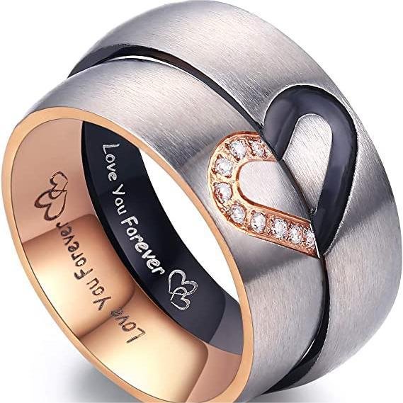 Matching Promise Rings for Couples Love You Forever